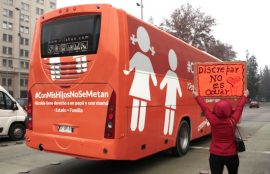 CHILE-HOMOPHOBIA-LGBTI-BUS